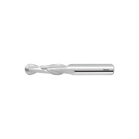 Garant Solid Carbide Ball Nose End Mill, Uncoated, 8 mm 207135 8